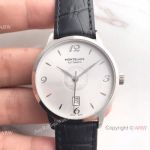 Mont blanc Meisterstuck Date SS White Face Watch Montblanc Replica